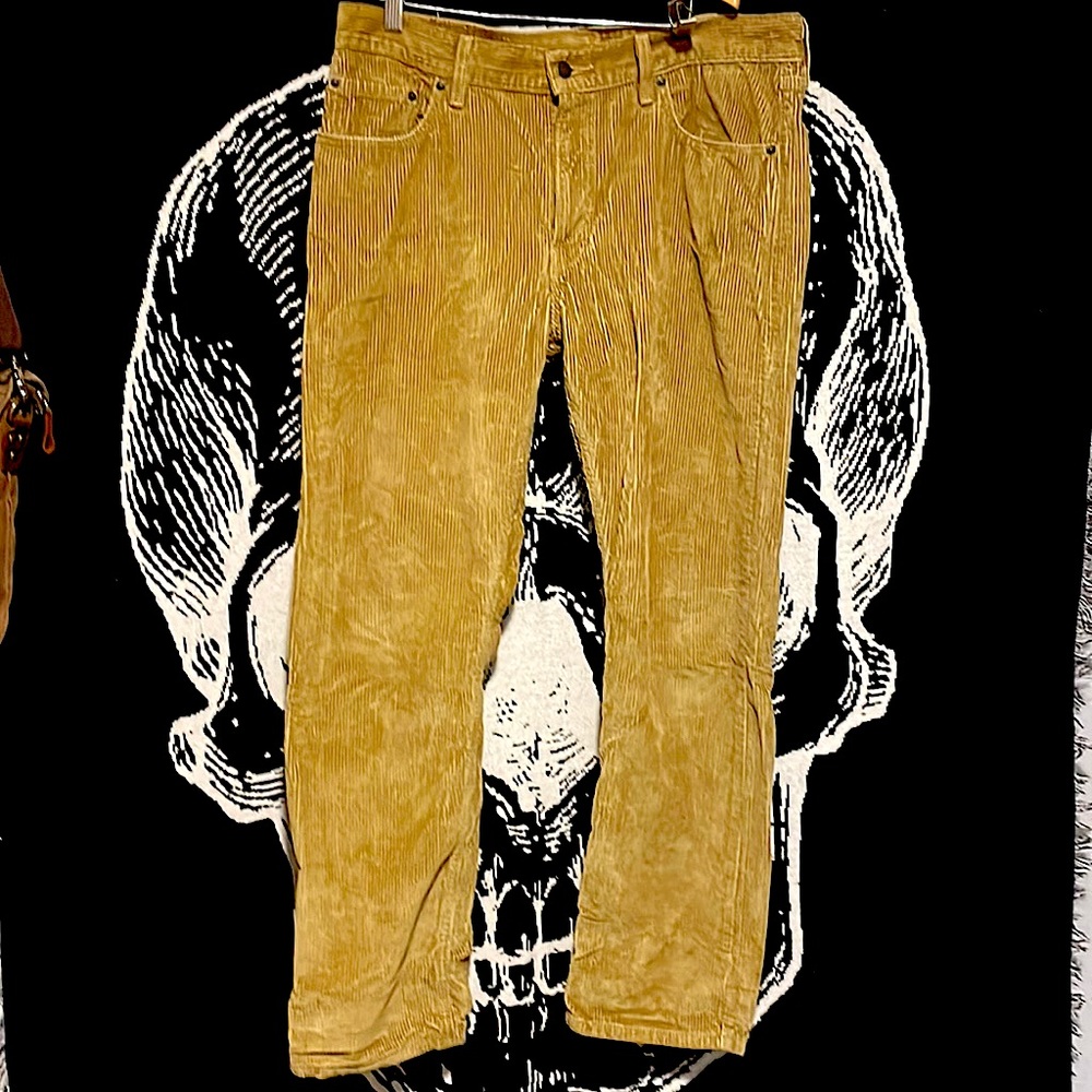 Levis corduroy tan pants 33x30